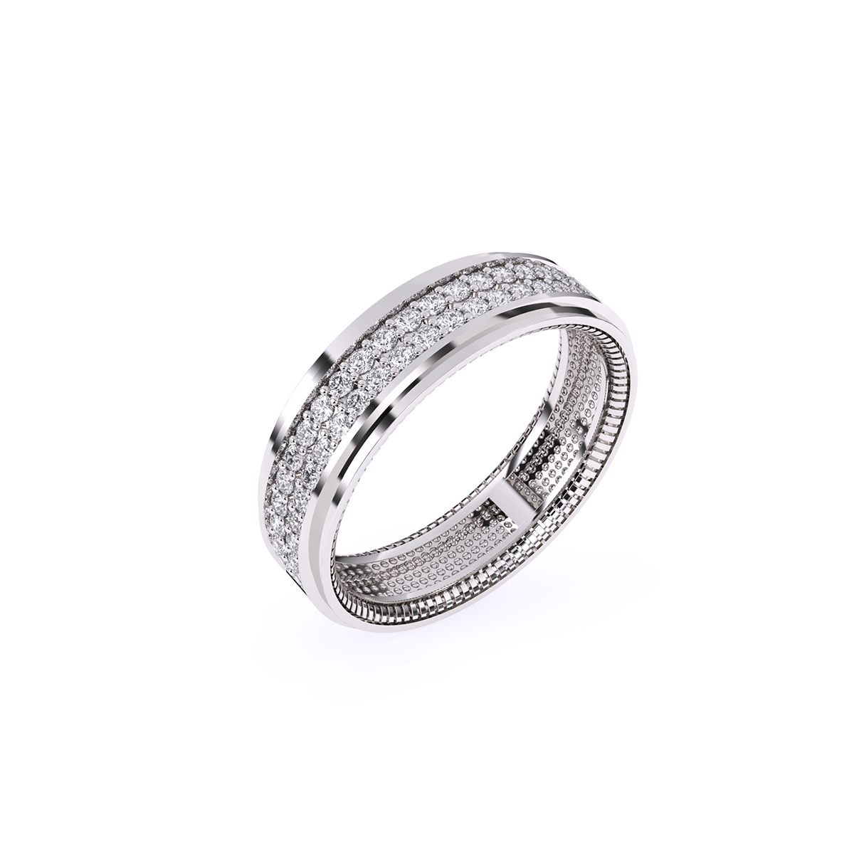 Unique Cluster Lab Grown Diamond Band